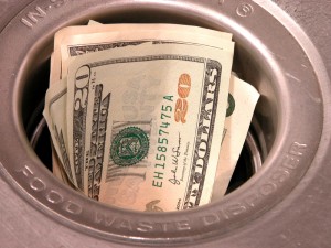 Money down the drain